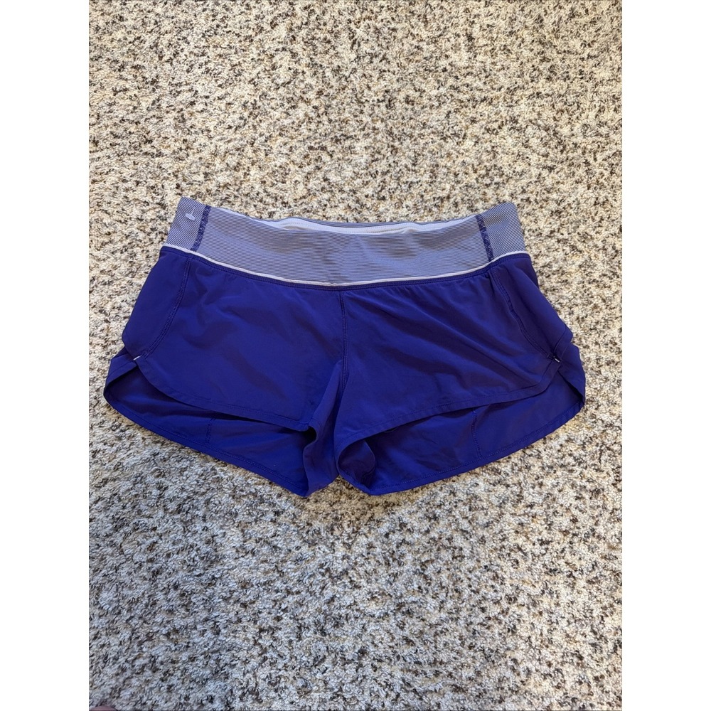 Lululemon Women's Sz 8 Speed Up Athleisure Running Shorts Violet Gym